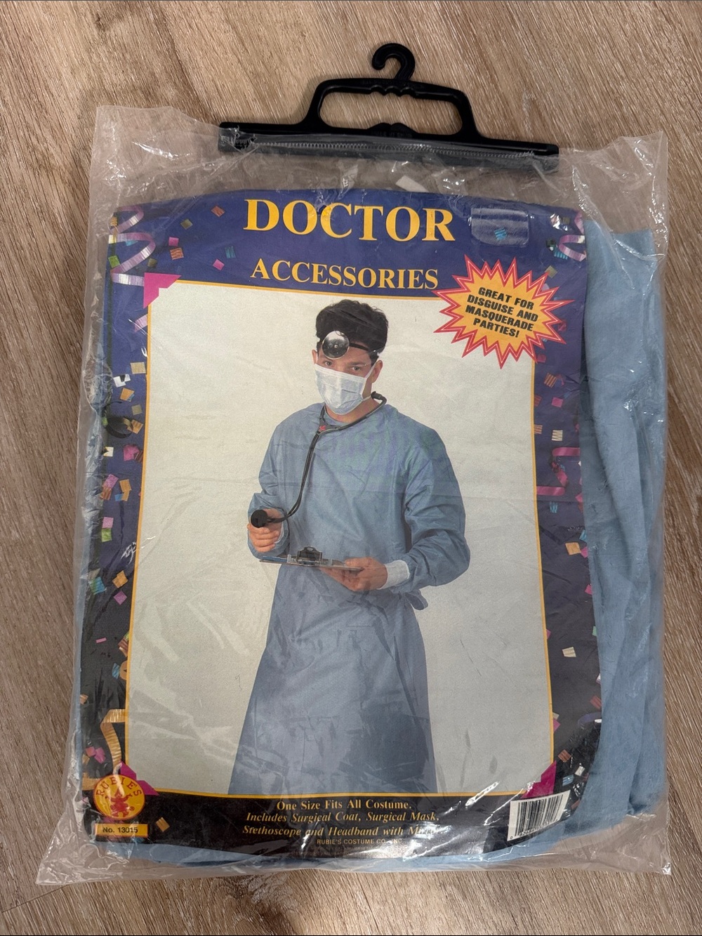Doctor Accessories Men’s Costume - Light Blue Surgical Gown